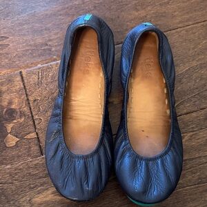 Tieks Dark Leather Flats